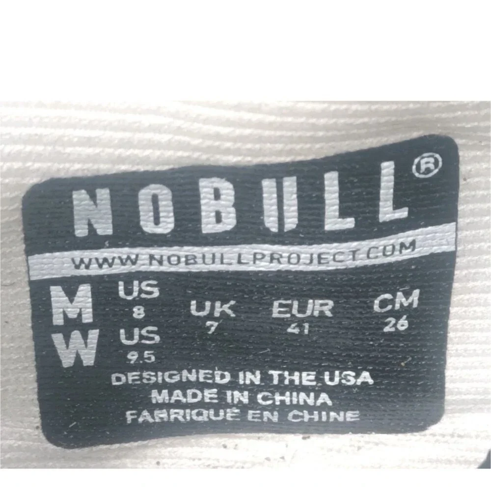 NOBULL New England Diamond Mesh Runner Shoes Women's Size 9.5 White & Blue - Picture 9 of 9